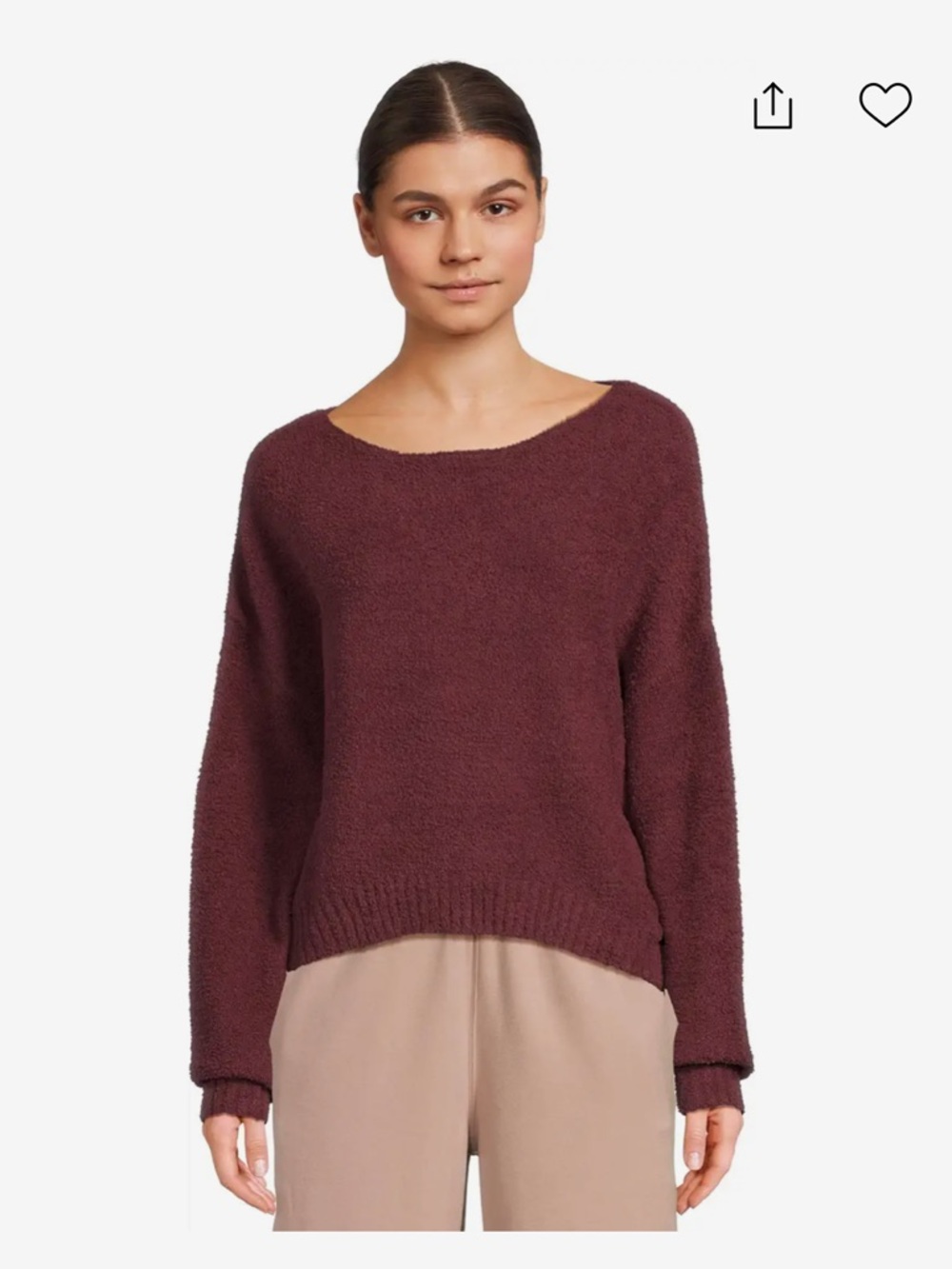 UGG Women’s Novalie Slouchy Pullover - Wine - Picture 6 of 6